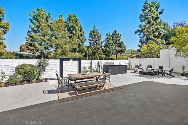 18802 Saginaw Dr, Irvine, CA 92603 - view of patio / terrace with outdoor dining space and outdoor lounge area