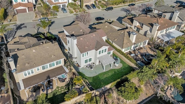 aerial view featuring a residential view