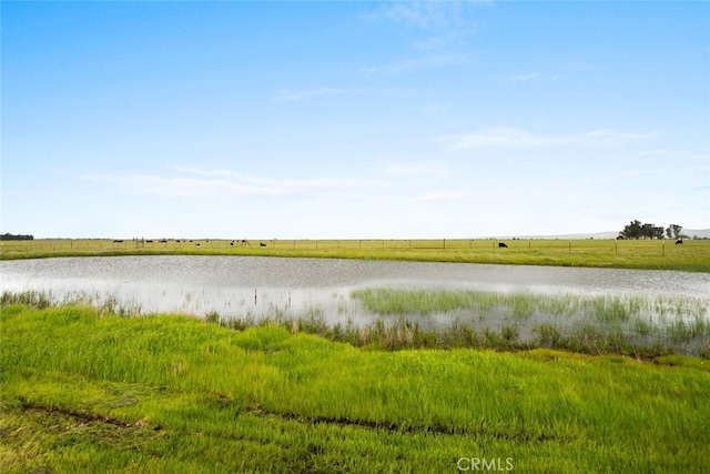 view of water feature featuring a rural view