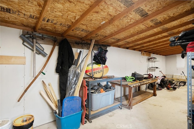 view of storage room
