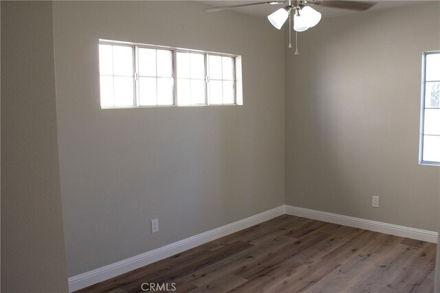 17730 Ivy Ave, Fontana, CA 92335 - spare room with a healthy amount of sunlight, baseboards, and ceiling fan