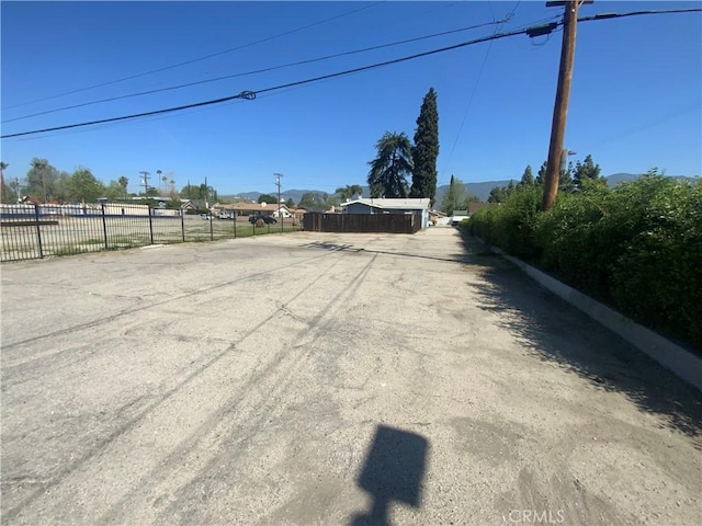 view of road