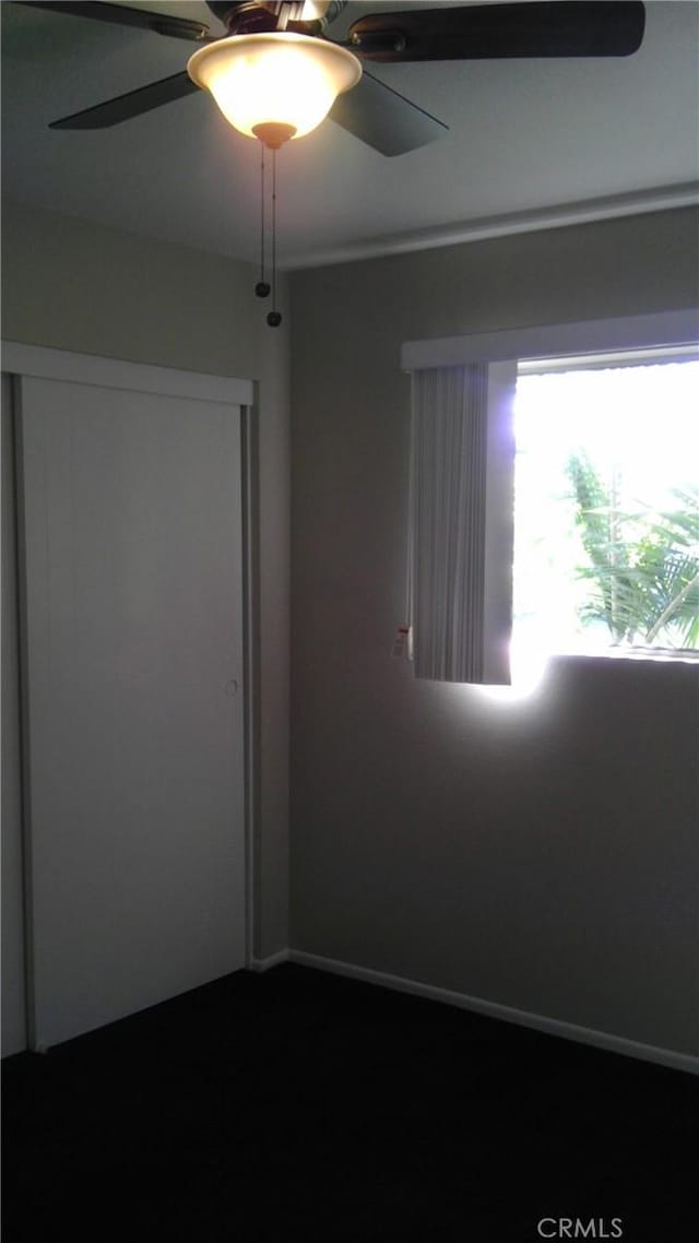 414 Nobel Ave Unit D, Santa Ana, CA 92707 - empty room featuring a ceiling fan