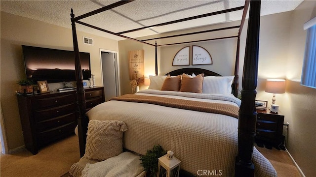414 Nobel Ave Unit D, Santa Ana, CA 92707 - carpeted bedroom with baseboards and a textured ceiling