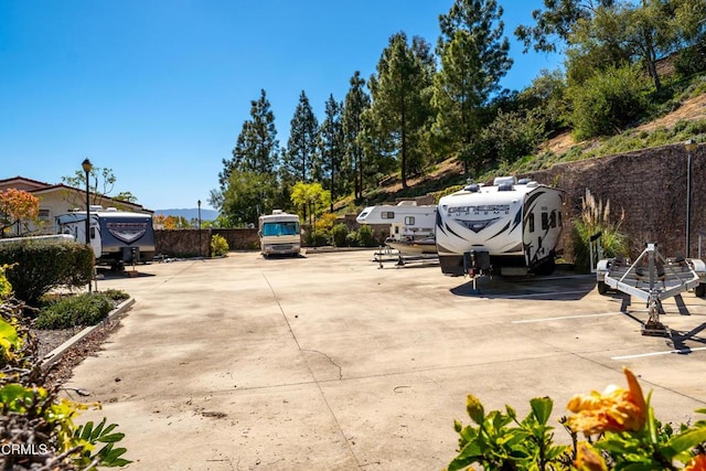 view of parking / parking lot