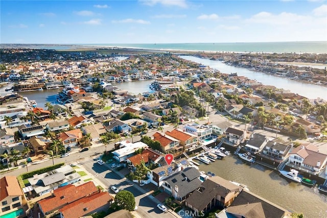 16449 Ladona Cir, Huntington Beach, CA 92649 - aerial view of property and surrounding area with a large body of water and nearby suburban area