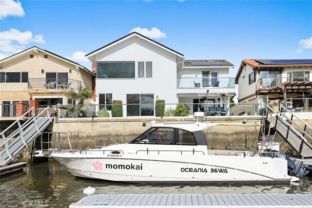 16449 Ladona Cir, Huntington Beach, CA 92649 - dock area featuring a water view