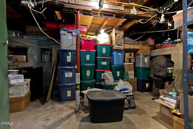 view of storage room