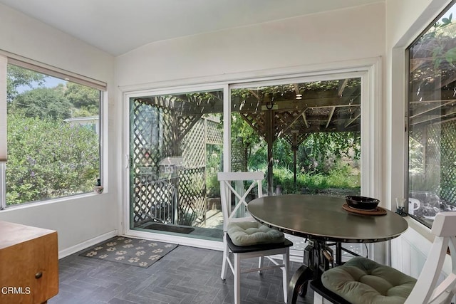 view of sunroom / solarium