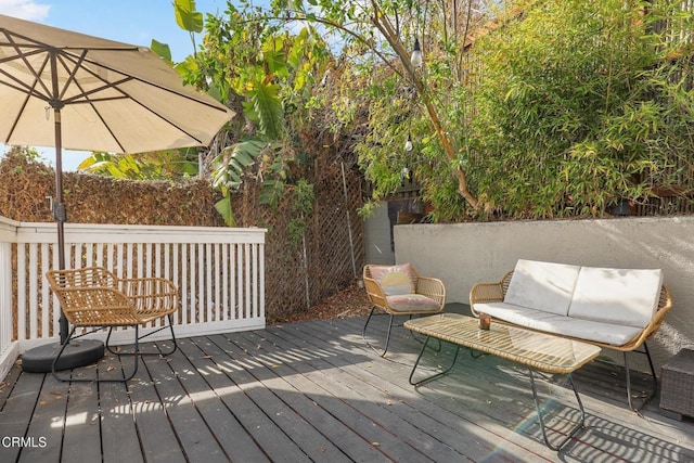 view of deck
