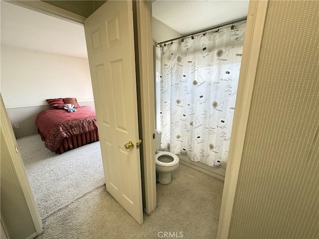 1050 Ginger Cir, Corona, CA 92879 - full bathroom featuring toilet and a shower with shower curtain