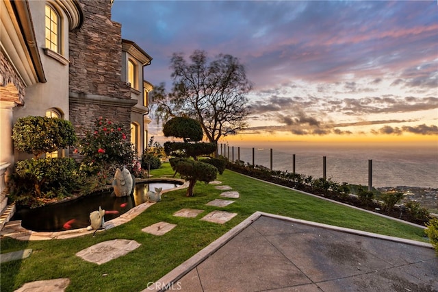 31821 Monarch Crst, Laguna Niguel, CA 92677 - yard at dusk with a water view