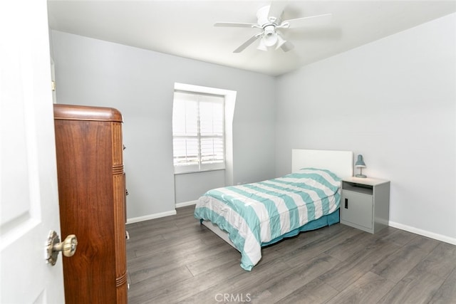 449 Fern Dell Pl, Glendora, CA 91741 - bedroom featuring wood finished floors, baseboards, and a ceiling fan