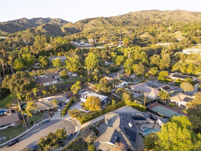 449 Fern Dell Pl, Glendora, CA 91741 - aerial view of residential area featuring mountains