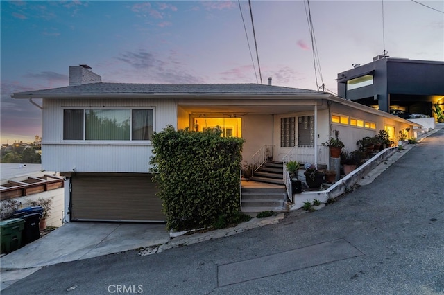 8017 Floral Ave, Los Angeles, CA 90046 - view of front of house featuring a chimney
