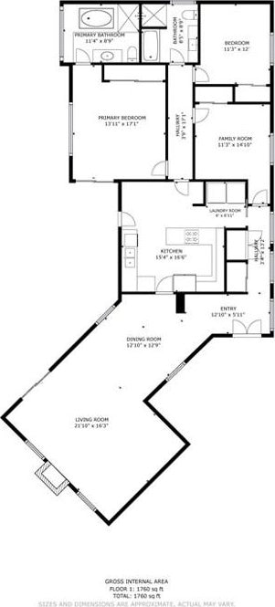 8017 Floral Ave, Los Angeles, CA 90046 - floor plan