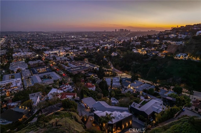 8017 Floral Ave, Los Angeles, CA 90046 - view of aerial view at dusk