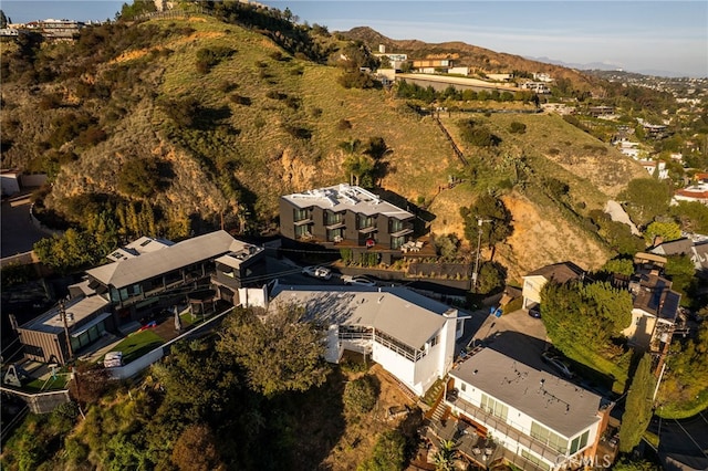8017 Floral Ave, Los Angeles, CA 90046 - aerial view with a mountain view