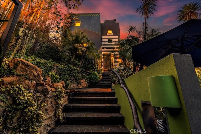 view of stairway