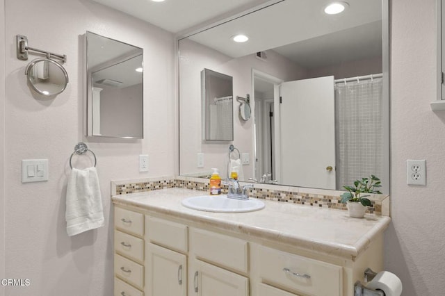 5125 W Wooley Rd Unit 5, Oxnard, CA 93035 - bathroom with vanity and recessed lighting