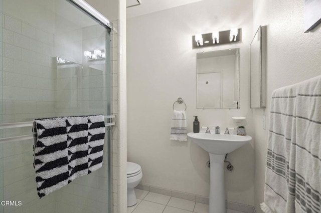 5125 W Wooley Rd Unit 5, Oxnard, CA 93035 - bathroom featuring tile patterned floors and a stall shower