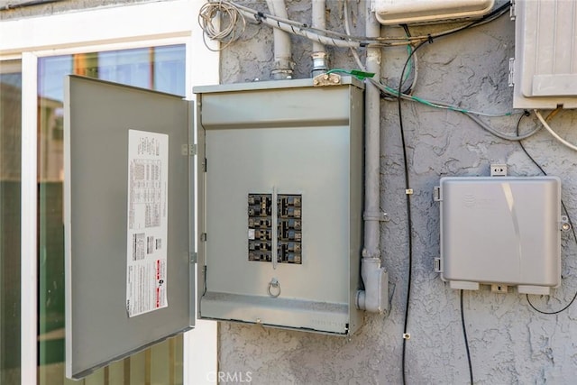 utility room with electric panel