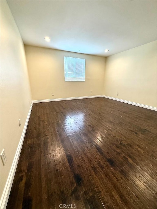 645 E 78th St, Los Angeles, CA 90001 - unfurnished room featuring hardwood / wood-style floors and recessed lighting