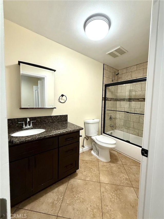645 E 78th St, Los Angeles, CA 90001 - bathroom featuring vanity, combined bath / shower with glass door, and tile patterned flooring