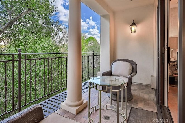 view of balcony