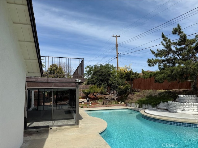2440 Amelgado Dr, Hacienda Heights, CA 91745 - view of swimming pool with a patio area, fence, and a fenced in pool