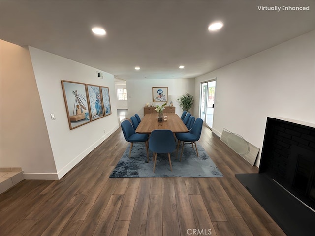 2440 Amelgado Dr, Hacienda Heights, CA 91745 - dining room with a wealth of natural light, wood finished floors, and recessed lighting