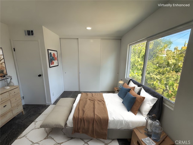 2440 Amelgado Dr, Hacienda Heights, CA 91745 - bedroom featuring a closet, visible vents, and recessed lighting