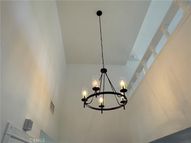 2440 Amelgado Dr, Hacienda Heights, CA 91745 - interior details featuring visible vents and an inviting chandelier