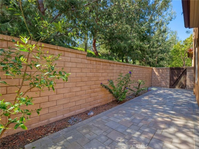 view of patio / terrace featuring a fenced backyard