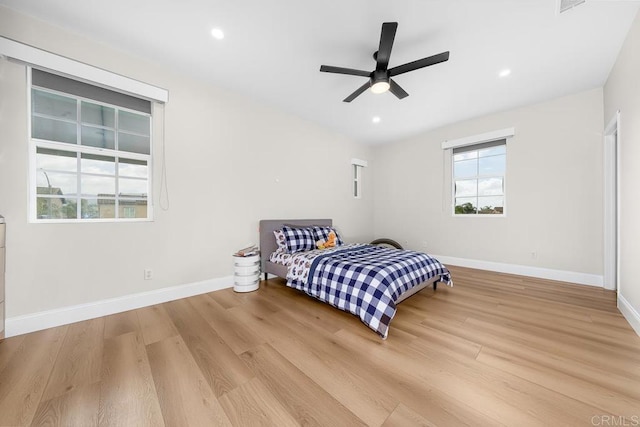 1452 Canoe Creek Way, Chula Vista, CA 91915 - bedroom featuring baseboards, wood finished floors, and recessed lighting