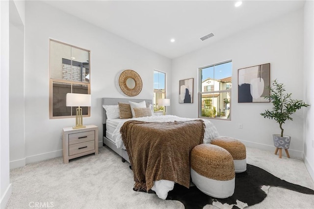 118 Sunnybank Blvd, Irvine, CA 92618 - bedroom with visible vents, baseboards, carpet flooring, and recessed lighting