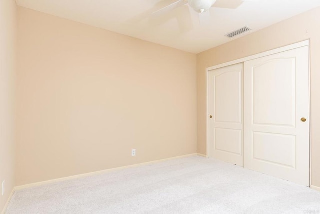 15881 Broad Oaks Rd, El Cajon, CA 92021 - unfurnished bedroom with carpet flooring, a closet, baseboards, and ceiling fan