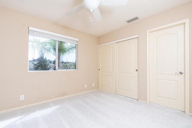 15881 Broad Oaks Rd, El Cajon, CA 92021 - unfurnished bedroom with carpet flooring, a closet, ceiling fan, and baseboards