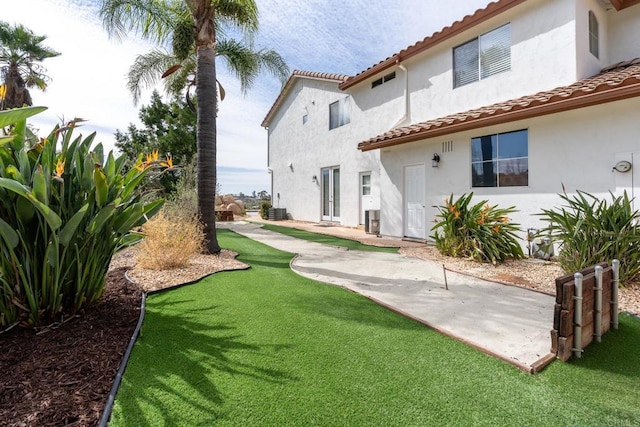 15881 Broad Oaks Rd, El Cajon, CA 92021 - rear view of property featuring stucco siding and a tiled roof
