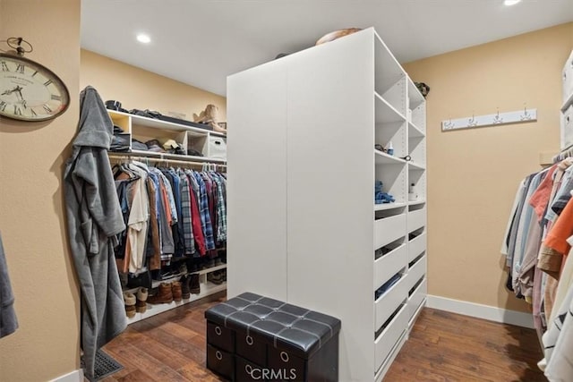 25050 Massachussetts Ave, Corning, CA 96021 - walk in closet featuring dark wood-type flooring