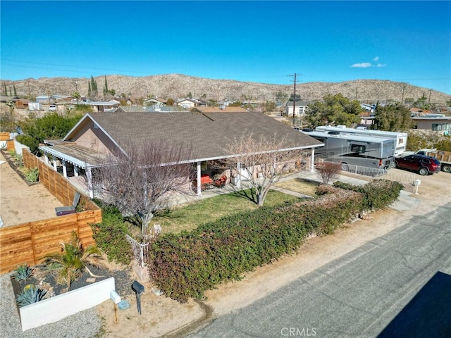 6116 Panorama St, Joshua Tree, CA 92252 - view of front of home with a mountain view