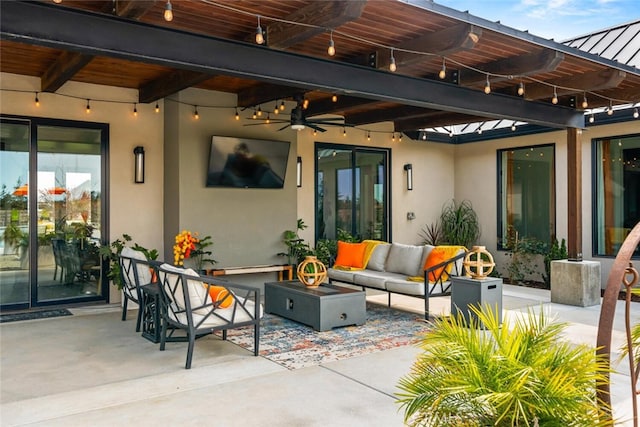 view of patio / terrace with outdoor lounge area