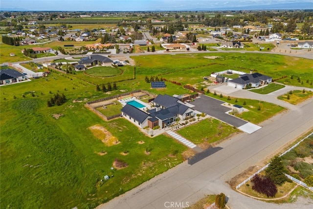 aerial view featuring a residential view