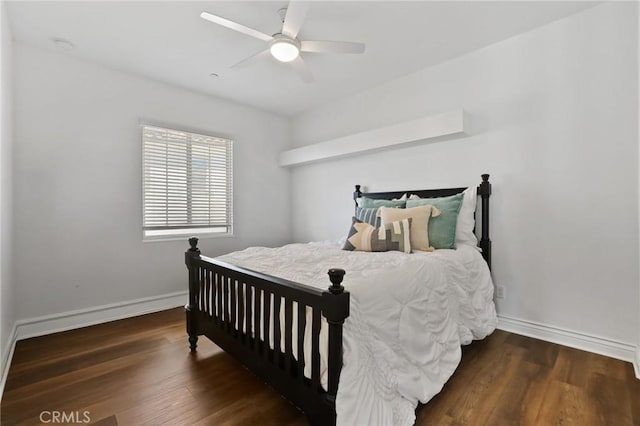1711 Sonora Creek Ln, Lake Forest, CA 92610 - bedroom with ceiling fan, baseboards, and wood finished floors
