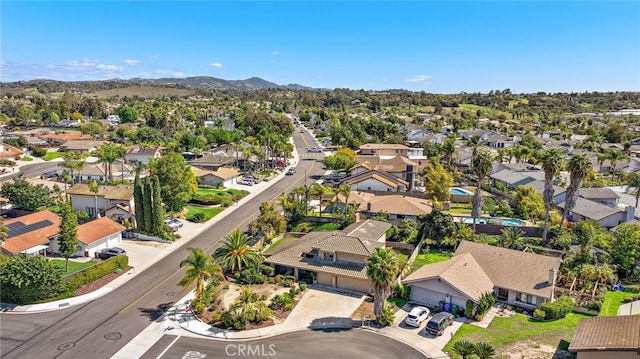 5649 Roane Dr, Oceanside, CA 92057 - aerial view of residential area featuring a mountain backdrop