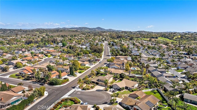 5649 Roane Dr, Oceanside, CA 92057 - aerial perspective of suburban area featuring a mountain backdrop