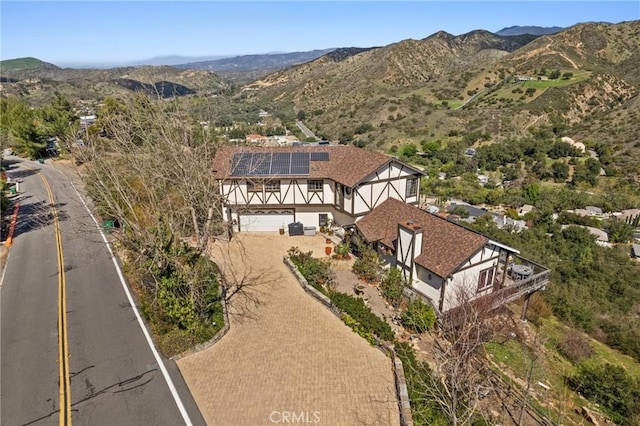 28061 Modjeska Grade, Modjeska Canyon, CA 92676 - aerial overview of property's location with a mountainous background