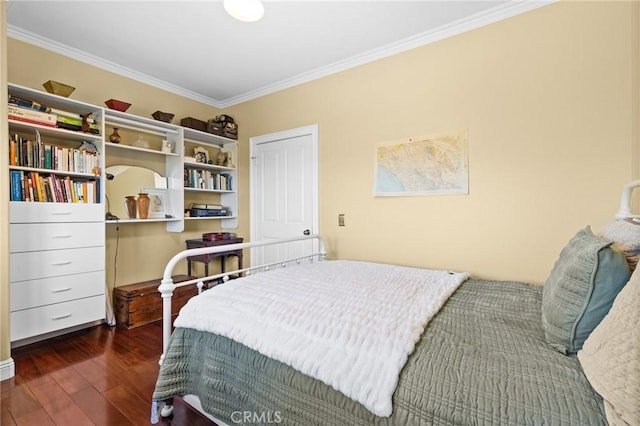28061 Modjeska Grade, Modjeska Canyon, CA 92676 - bedroom featuring ornamental molding and hardwood / wood-style floors