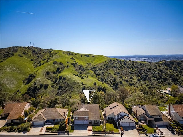 bird's eye view featuring a residential view