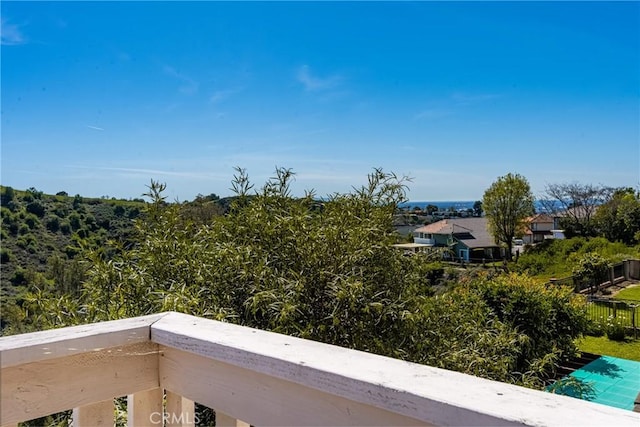 view of balcony